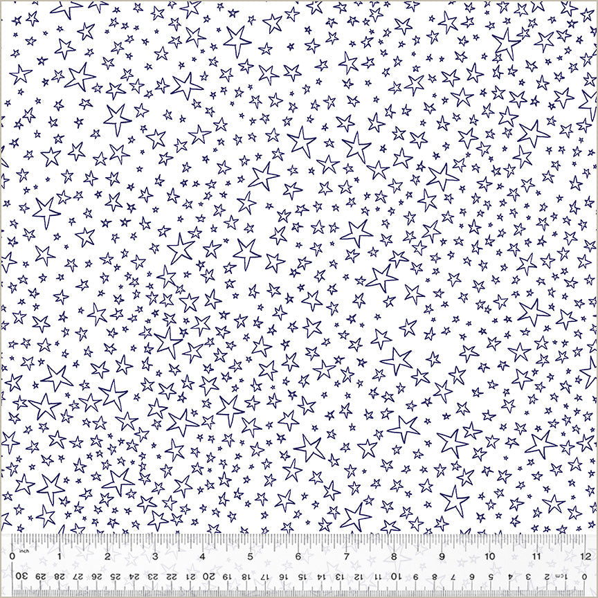 Pen Pals - Stardust in Cosmos - Heather Givans - 54236-14 - Half Yard