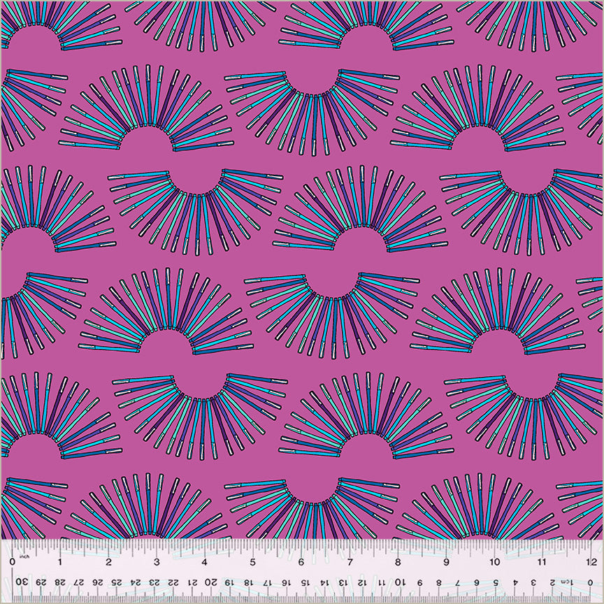 Pen Pals - Mr. Pen in Orchid - Heather Givans - 54238-19 - Half Yard