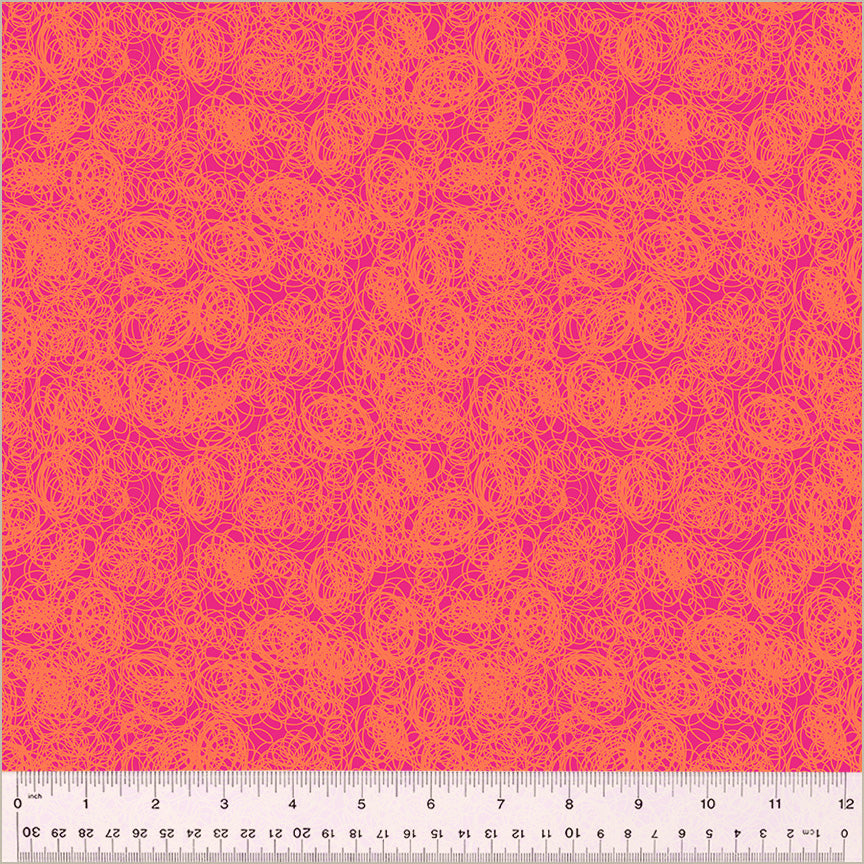 Pen Pals - Squiggles in Cotton Candy - Heather Givans - 54240-23 - Half Yard