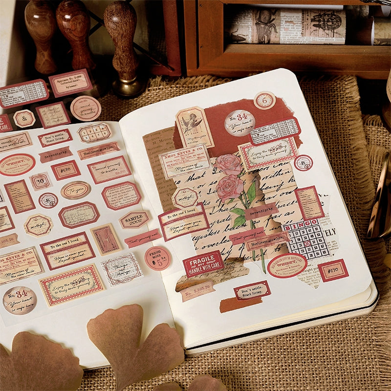 Bill Collection Series Self-Adhesive Journal Stickers