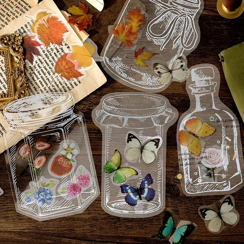 Everything in a Bottle Series Flower Butterfly Sticker Pack