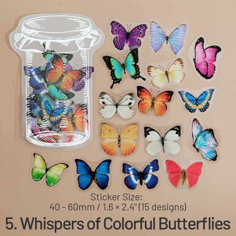 Everything in a Bottle Series Flower Butterfly Sticker Pack