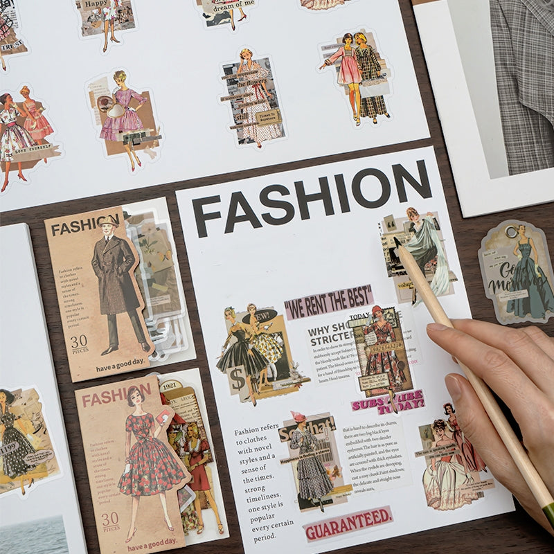 Fashion Note Series European Style Decorative Stickers