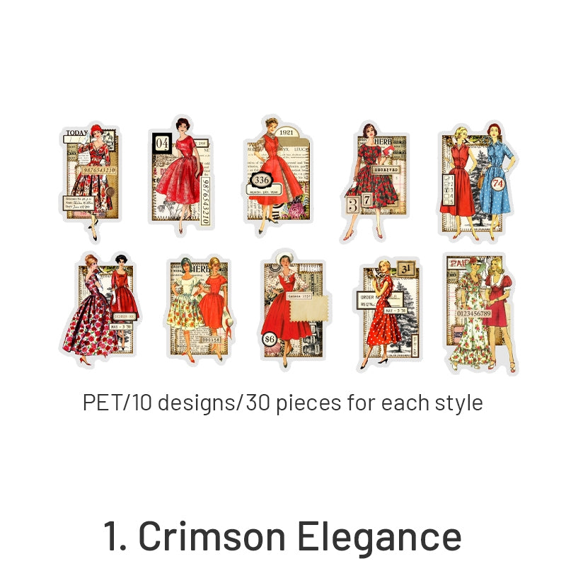 Fashion Note Series European Style Decorative Stickers
