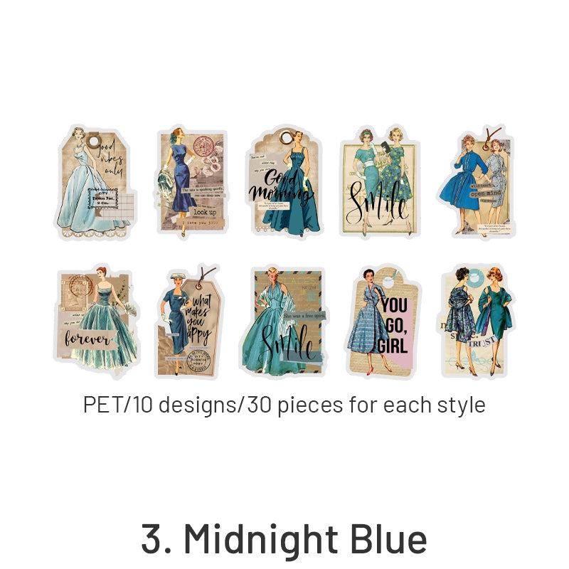 Fashion Note Series European Style Decorative Stickers