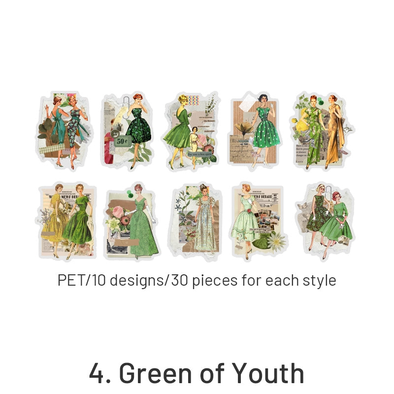 Fashion Note Series European Style Decorative Stickers