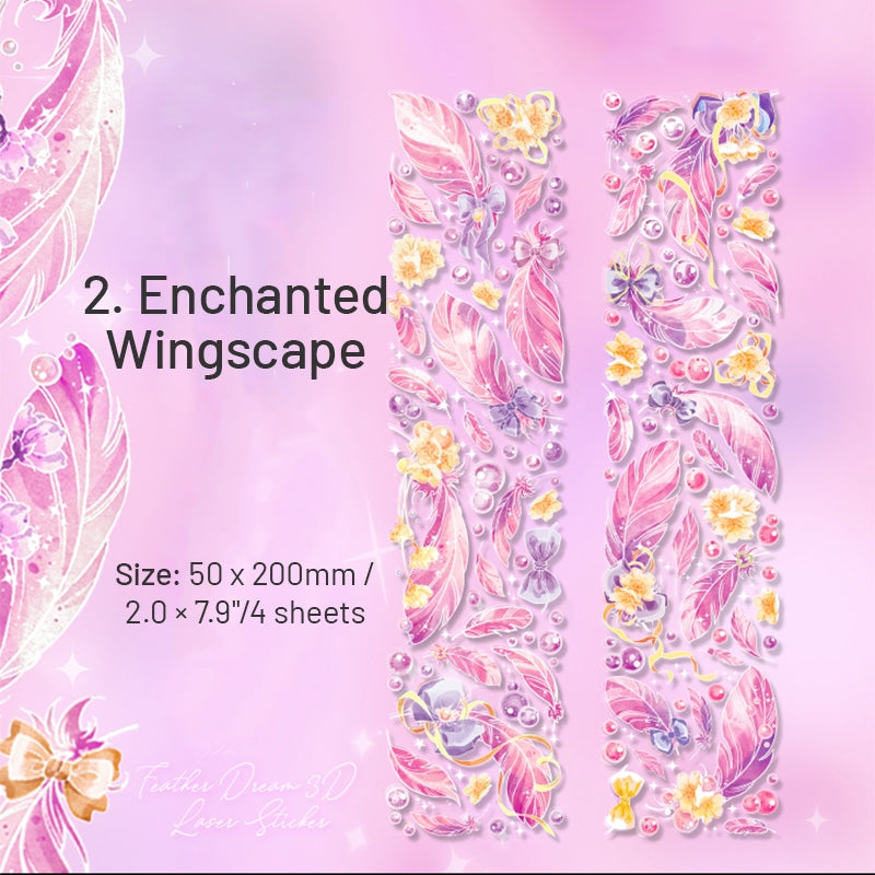 Feather Dreams Hot Stamping Feather Stickers