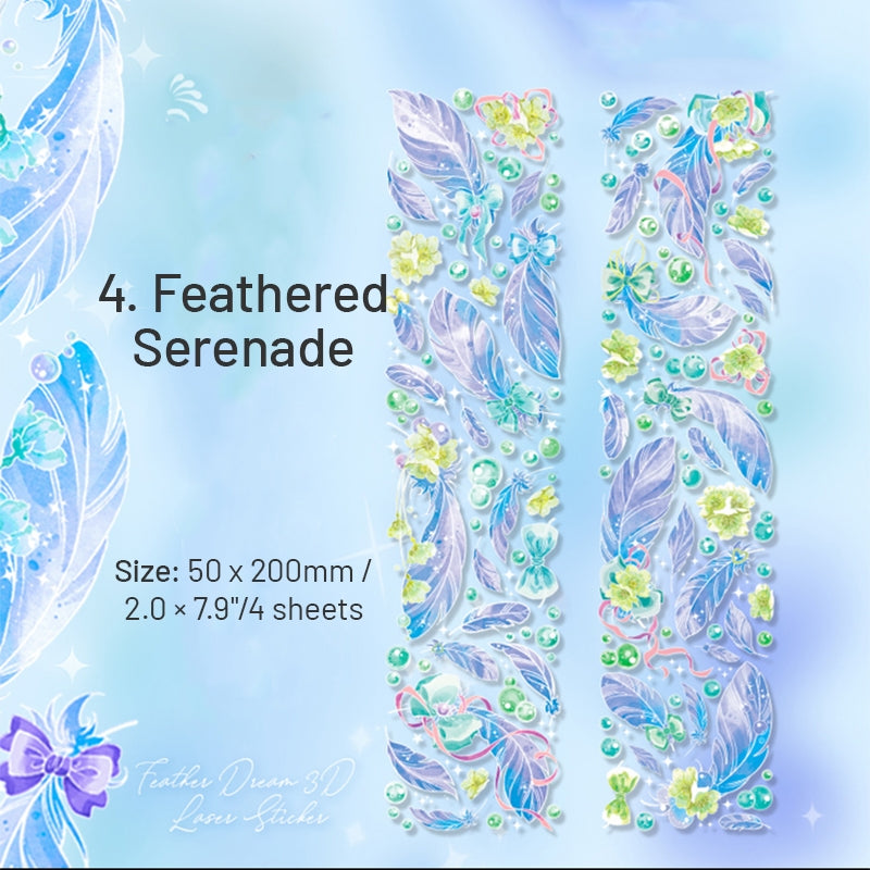 Feather Dreams Hot Stamping Feather Stickers