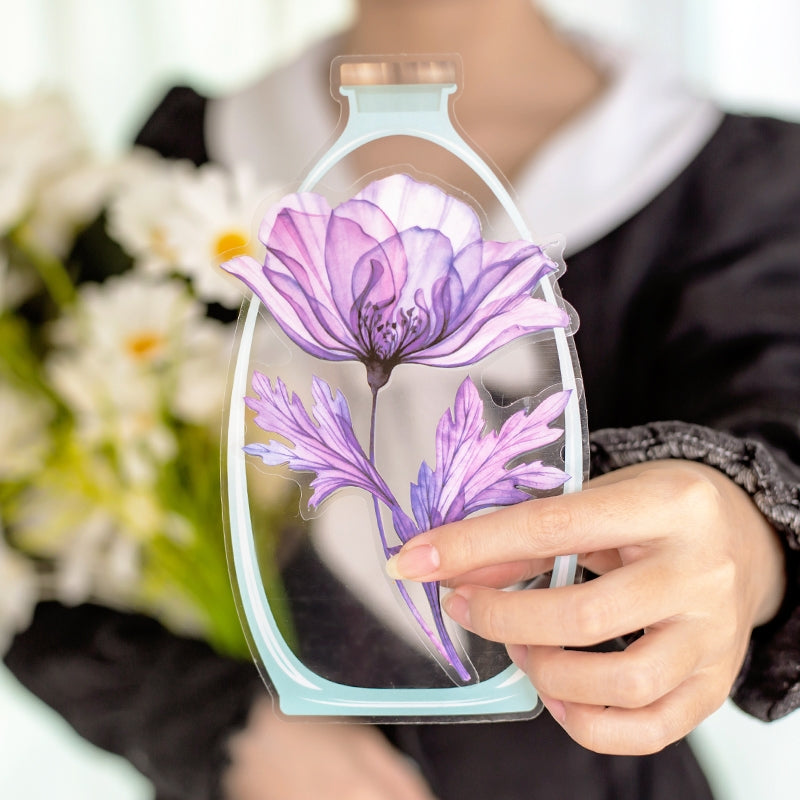 Flower of Life Series Plant Clear Transparent Stickers