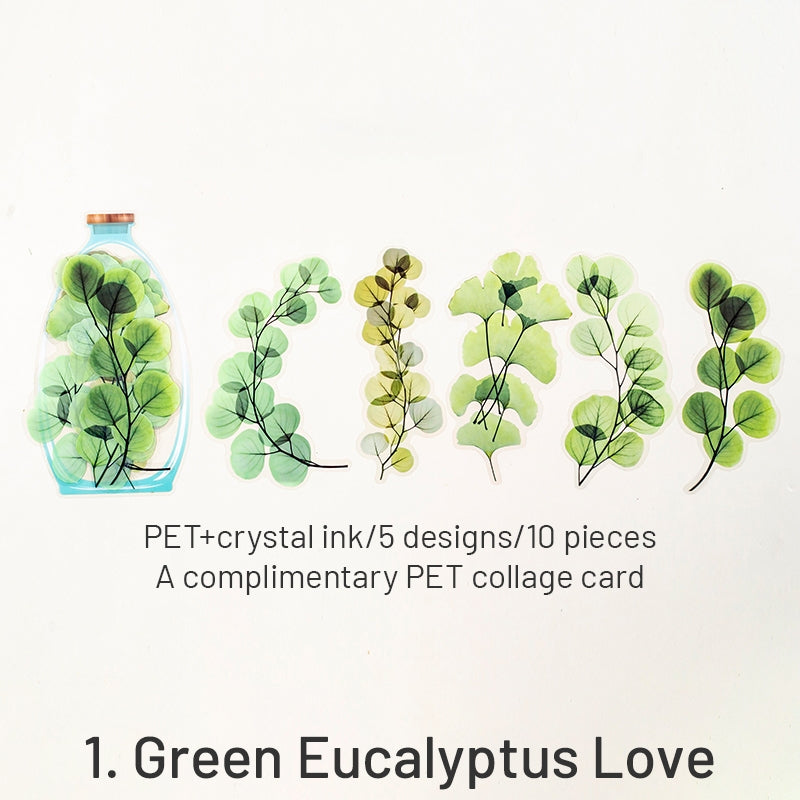 Flower of Life Series Plant Clear Transparent Stickers