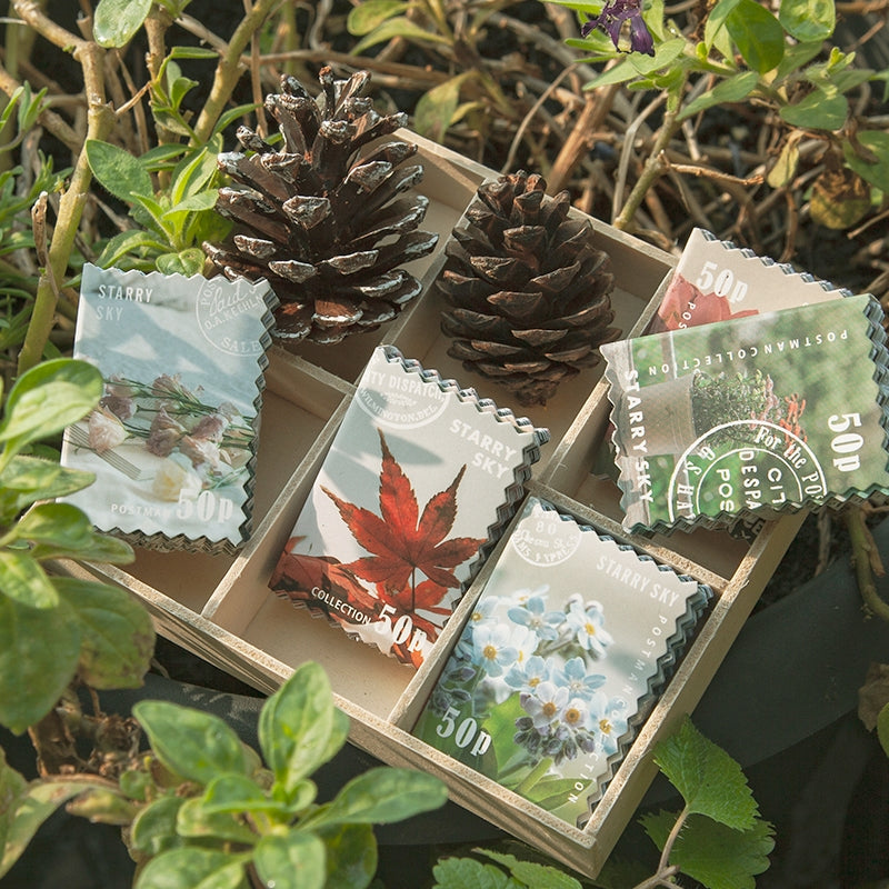 Four Seasons Garden Series Stamp Sticker Book