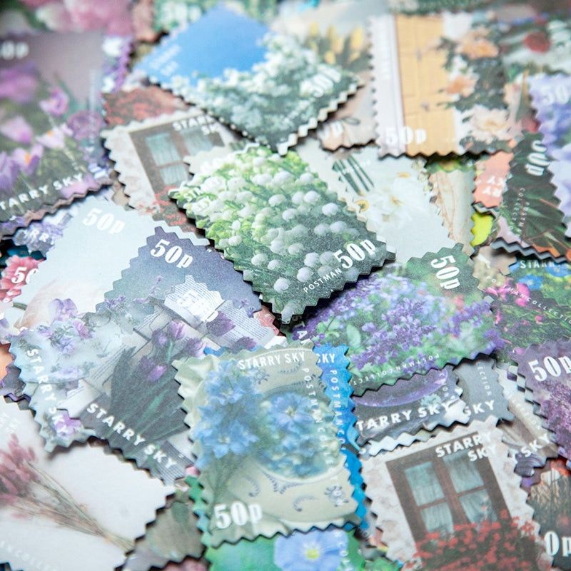 Four Seasons Garden Series Stamp Sticker Book