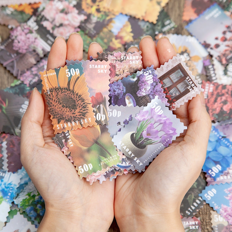 Four Seasons Garden Series Stamp Sticker Book