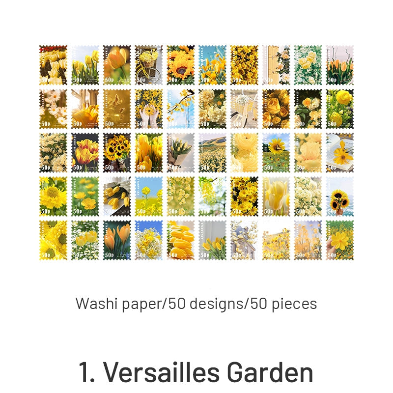 Four Seasons Garden Series Stamp Sticker Book