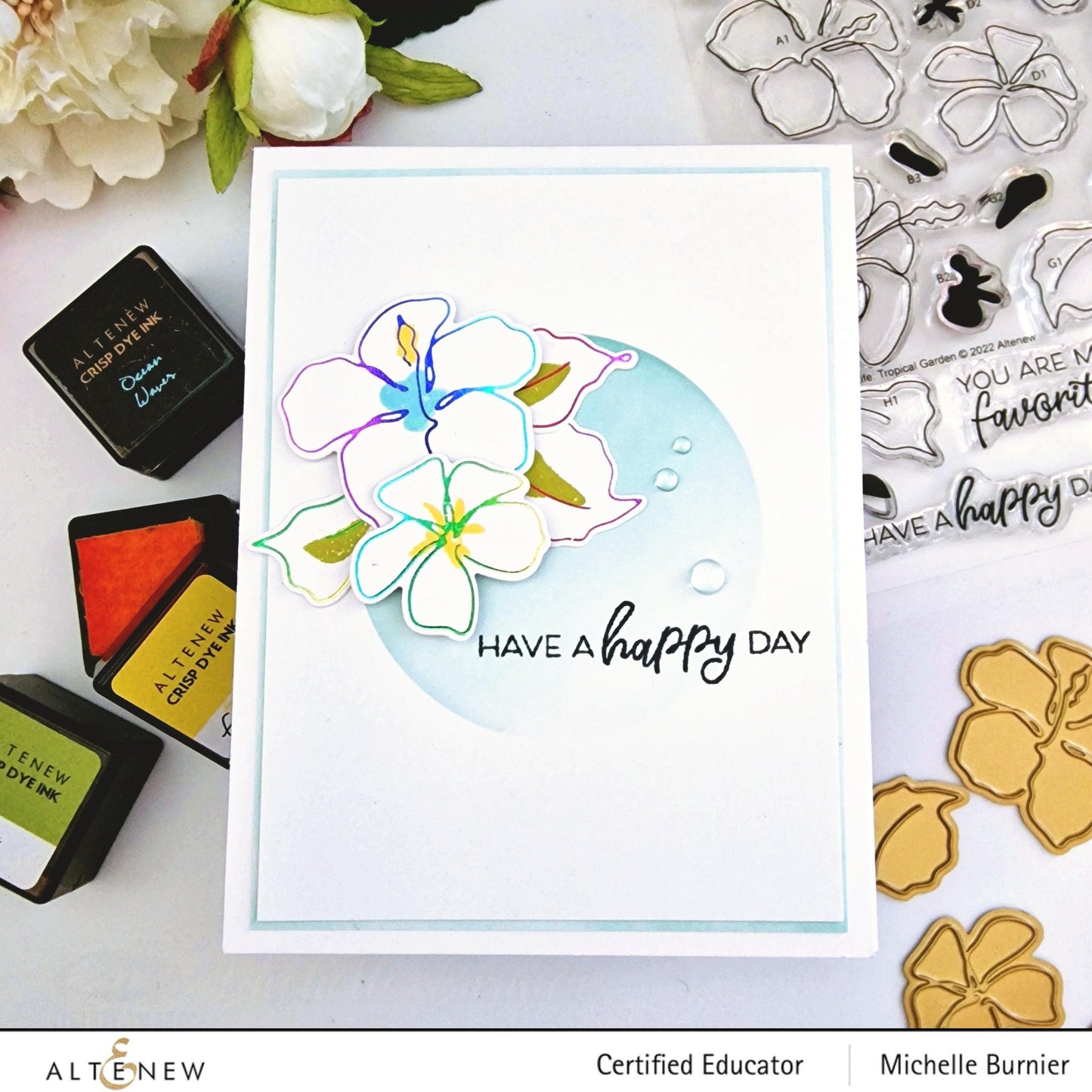 Linear Life: Tropical Garden Hot Foil Plate Set