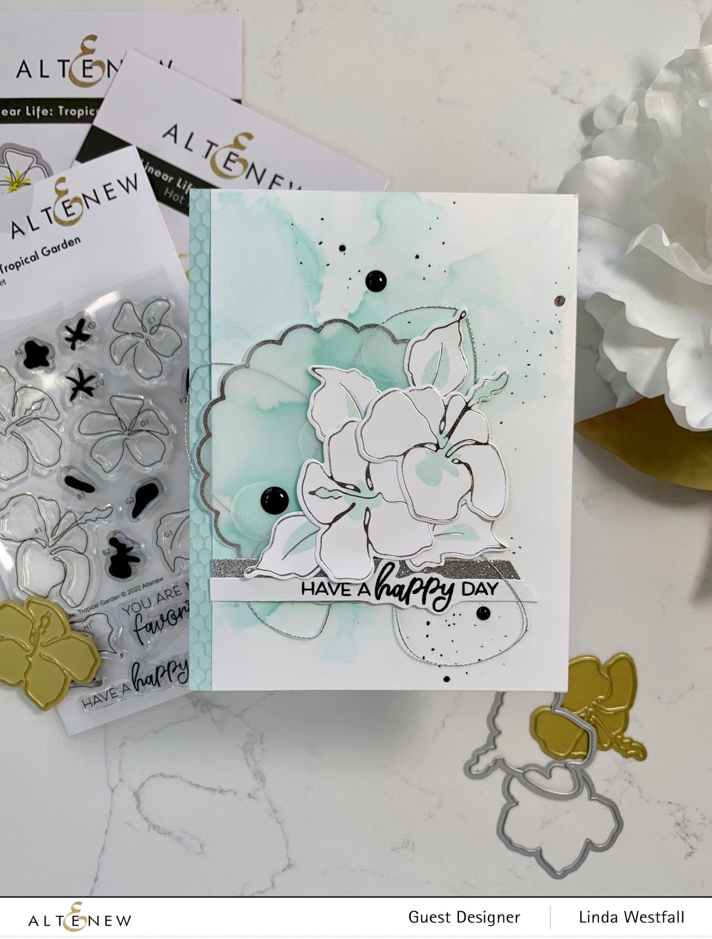 Linear Life: Tropical Garden Hot Foil Plate Set
