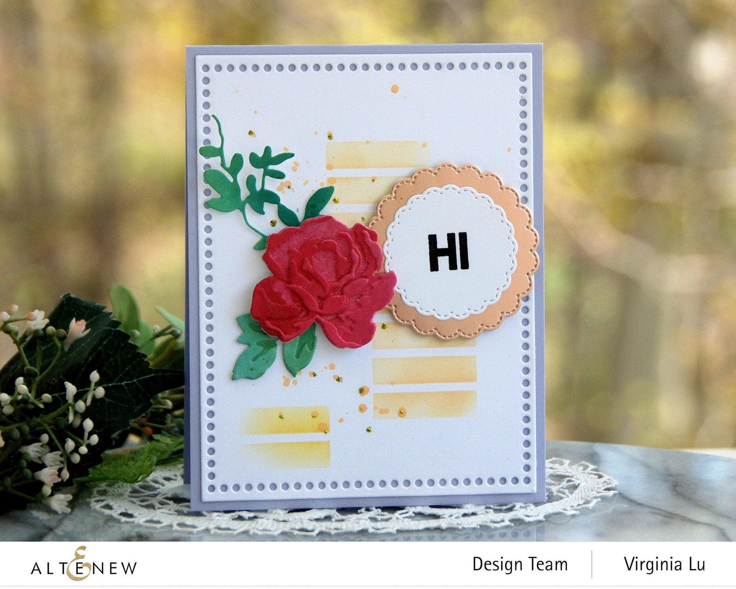 Scalloped Circles Hot Foil Plate Set