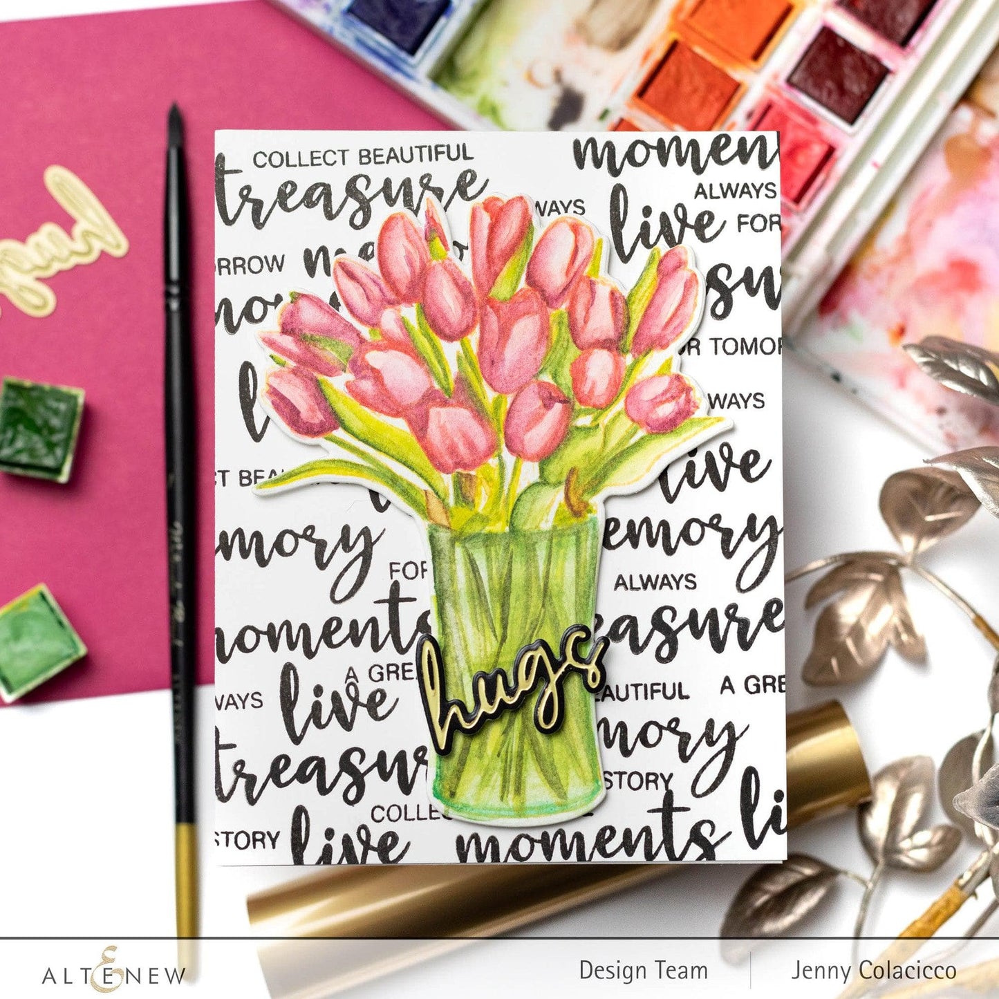 Sweet Sentiments Hot Foil Plate Set