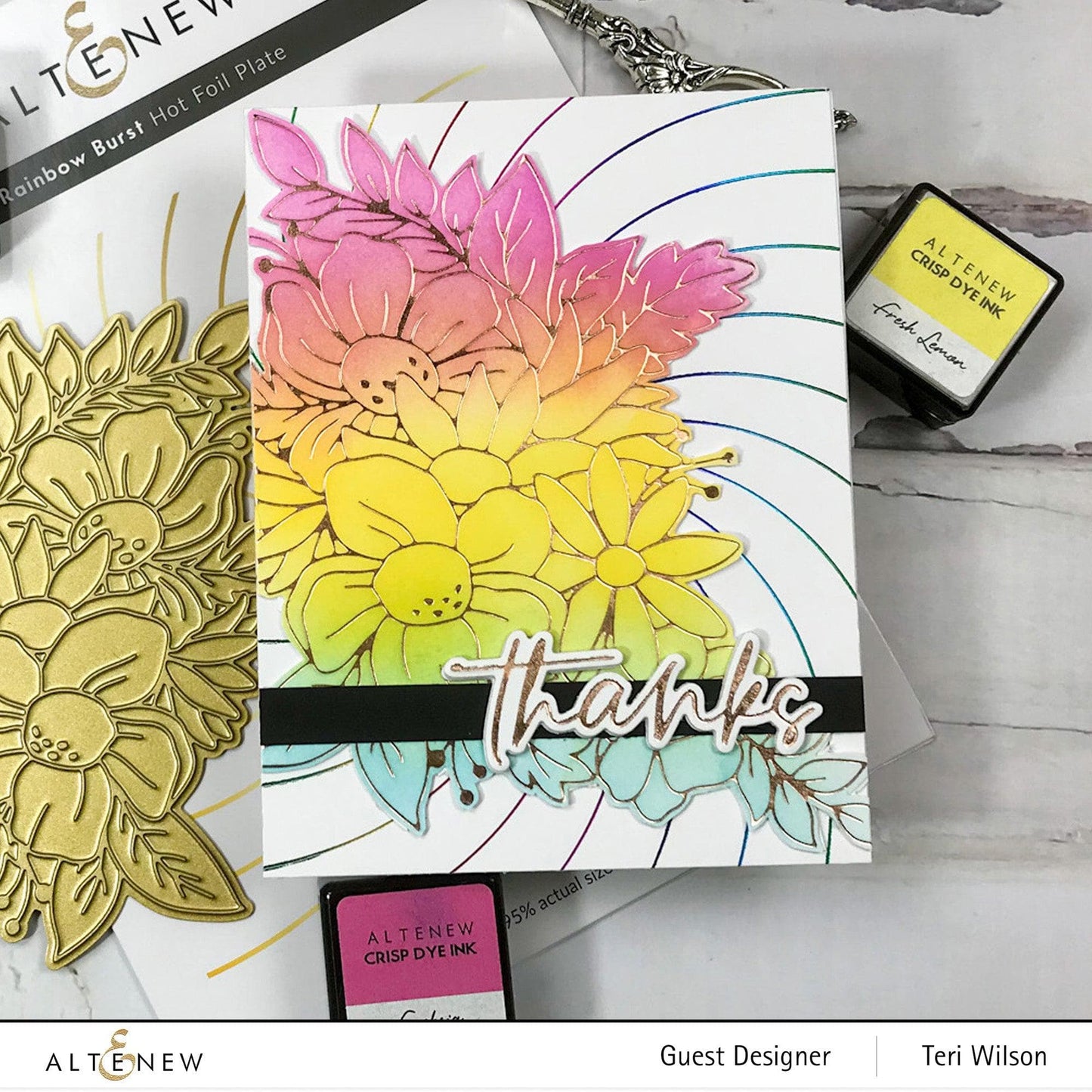Sweet Sentiments Hot Foil Plate Set