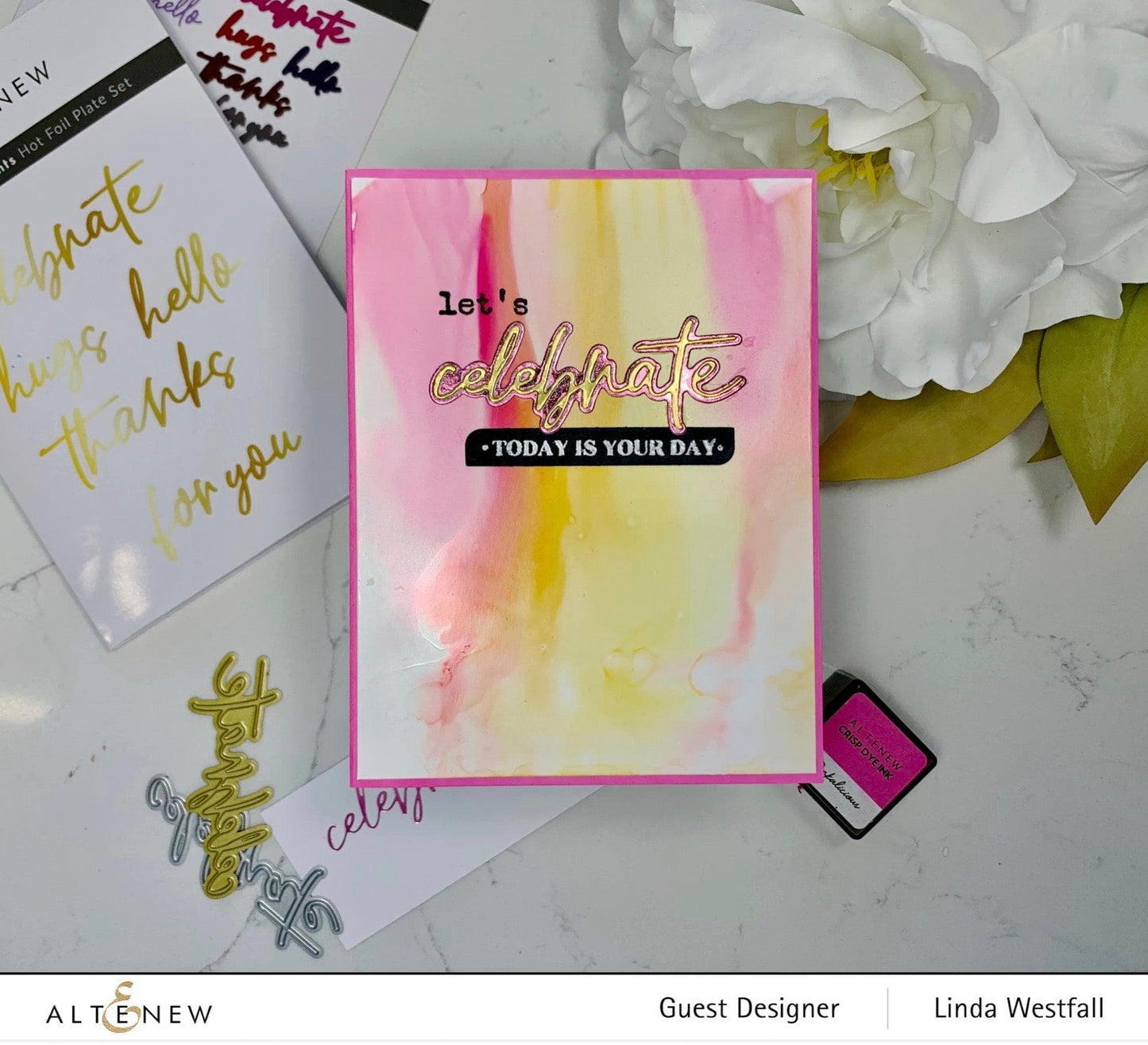 Sweet Sentiments Hot Foil Plate Set
