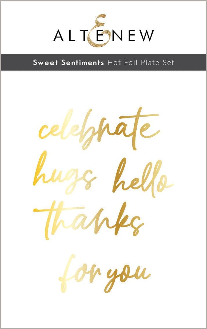 Sweet Sentiments Hot Foil Plate Set