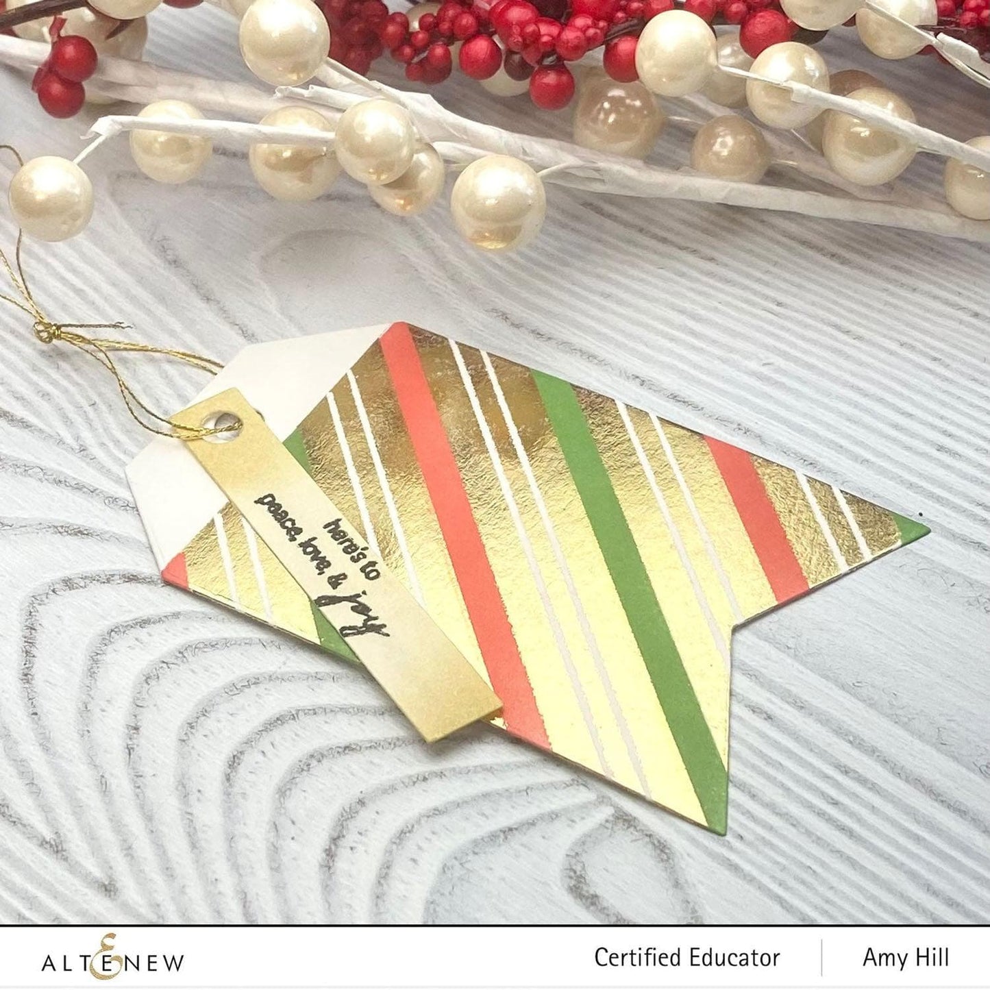 Tiny Festive Patterns Hot Foil Plate Set (4 in 1)