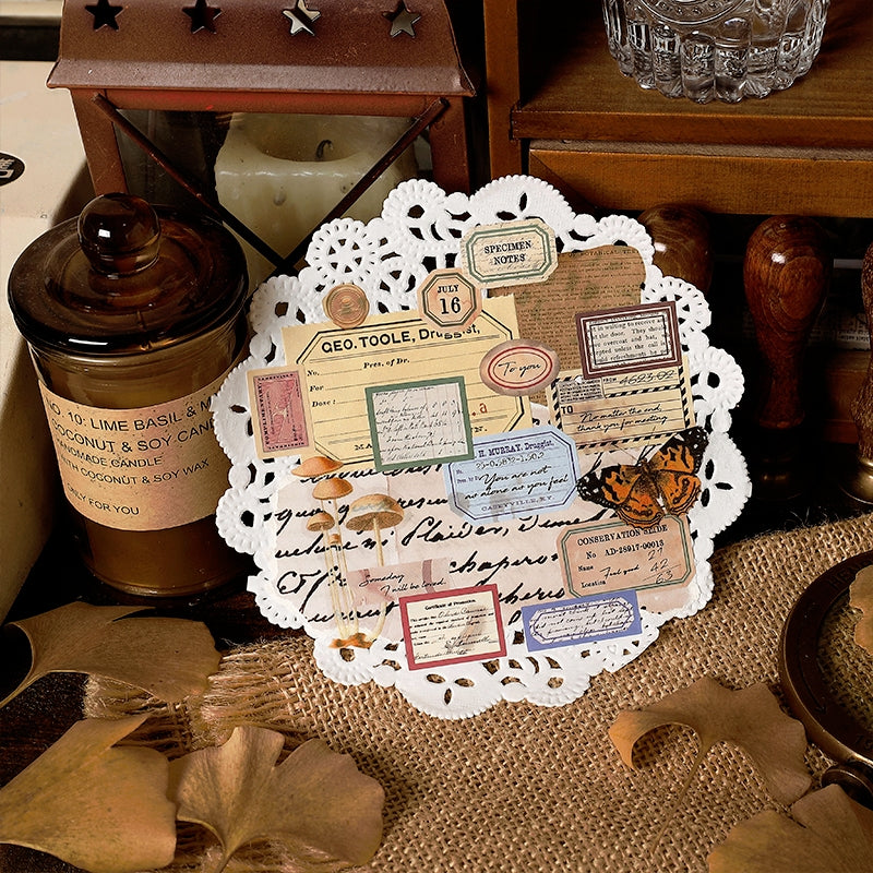 Bill Collection Series Self-Adhesive Journal Stickers