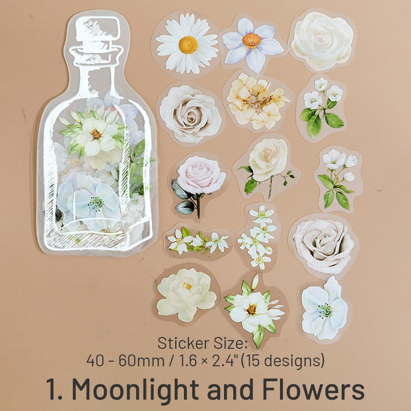 Everything in a Bottle Series Flower Butterfly Sticker Pack