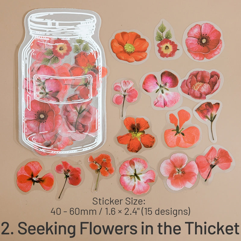 Everything in a Bottle Series Flower Butterfly Sticker Pack