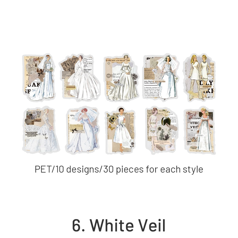 Fashion Note Series European Style Decorative Stickers