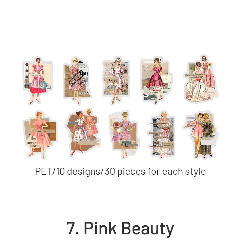 Fashion Note Series European Style Decorative Stickers