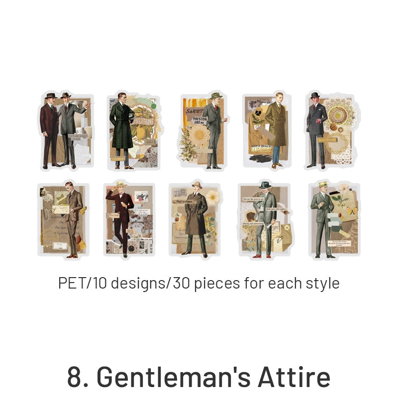 Fashion Note Series European Style Decorative Stickers
