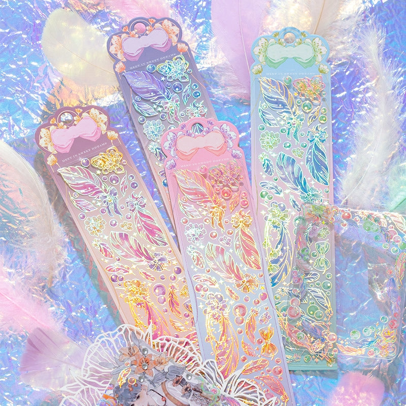 Feather Dreams Hot Stamping Feather Stickers