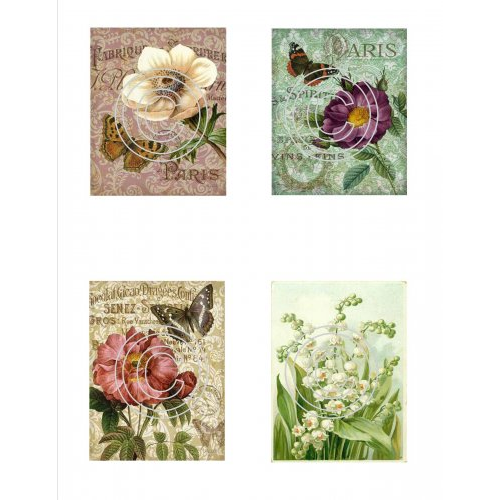 Floral 10, Vintage Hue Acetate