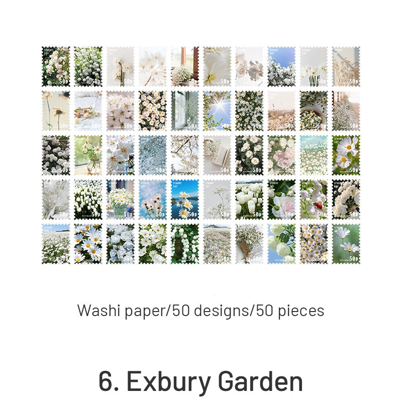 Four Seasons Garden Series Stamp Sticker Book