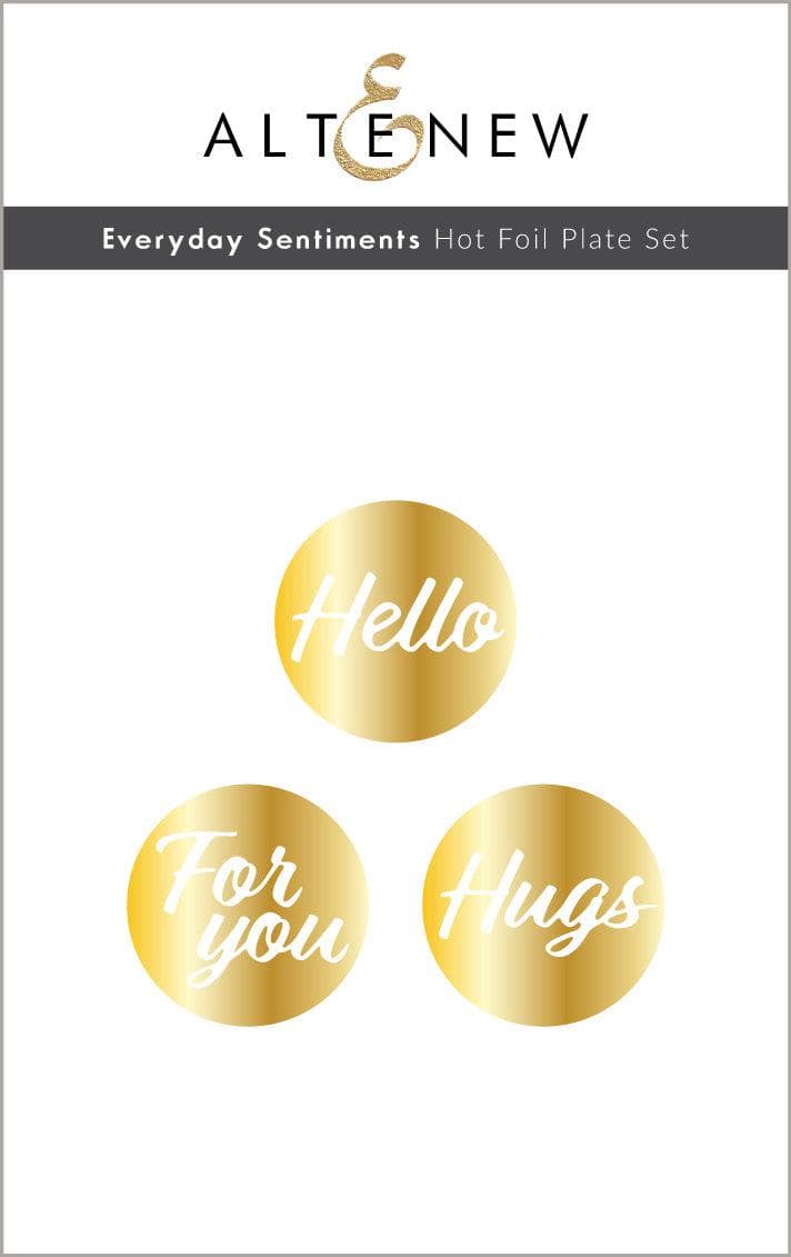 Everyday Sentiments Hot Foil Plate Set