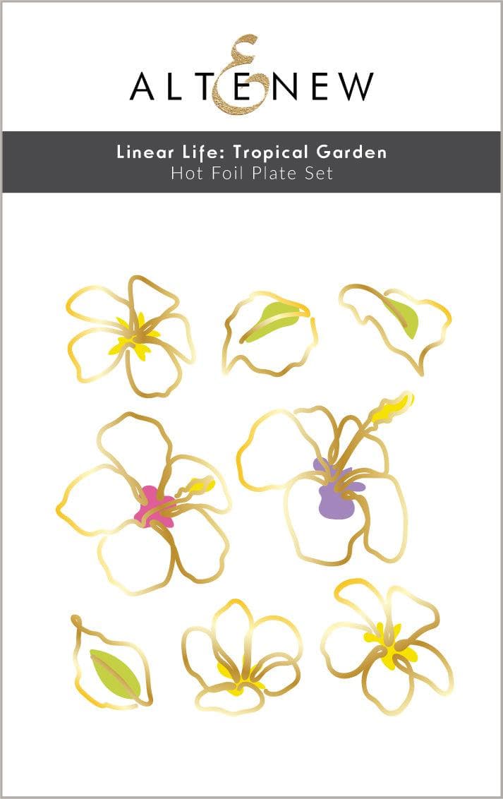 Linear Life: Tropical Garden Hot Foil Plate Set