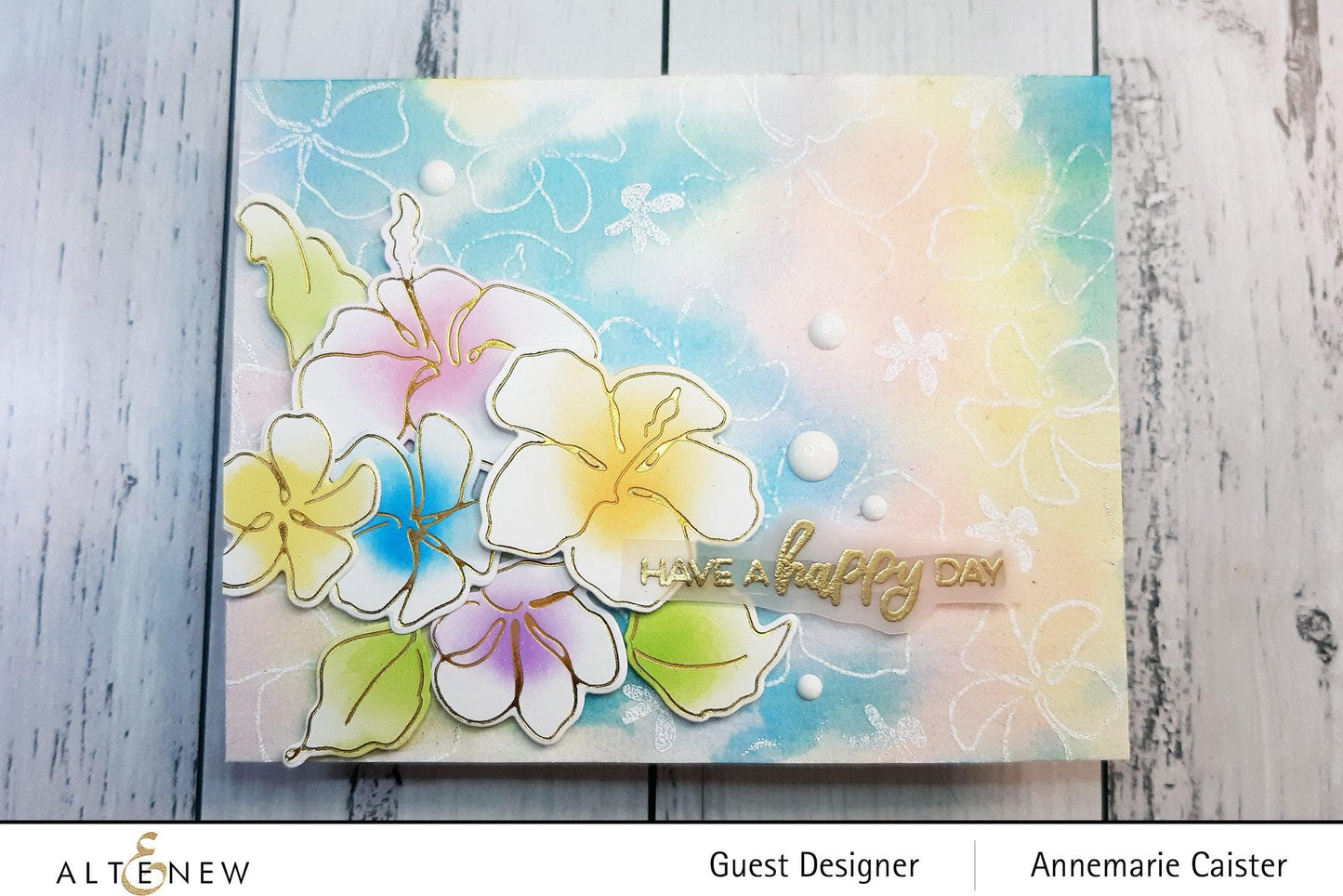 Linear Life: Tropical Garden Hot Foil Plate Set