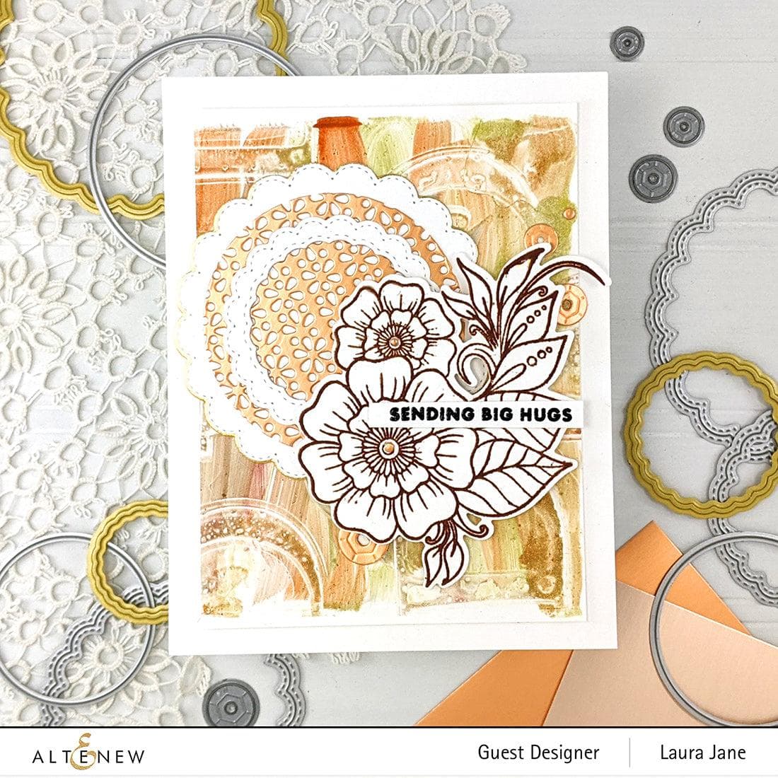 Scalloped Circles Hot Foil Plate Set