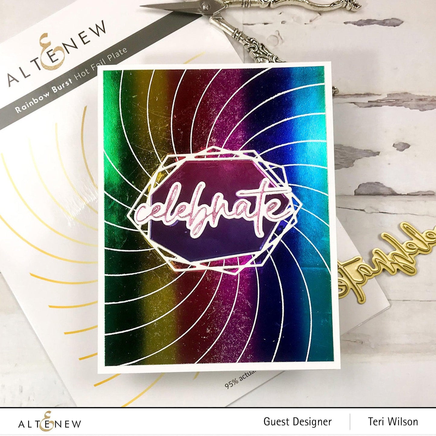 Sweet Sentiments Hot Foil Plate Set