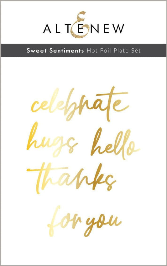 Sweet Sentiments Hot Foil Plate Set
