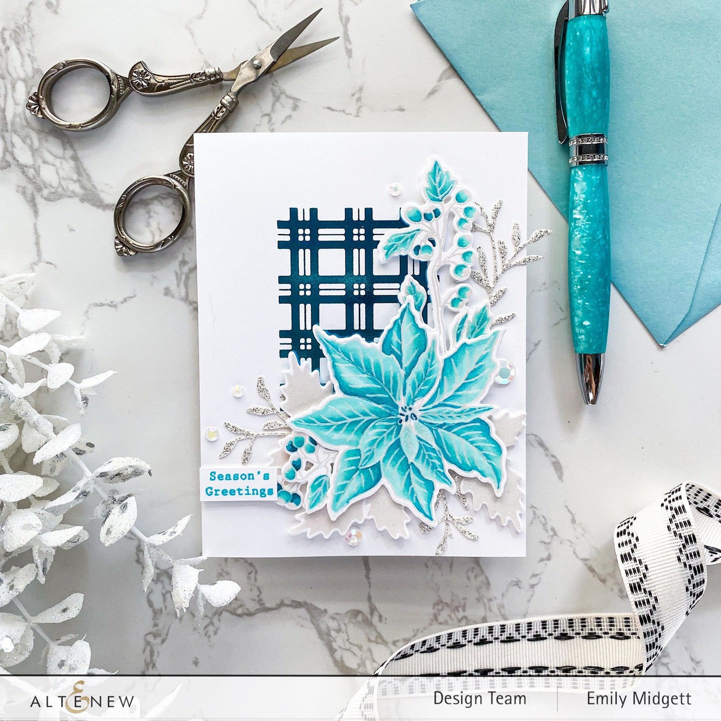 Tiny Festive Patterns Hot Foil Plate Set (4 in 1)