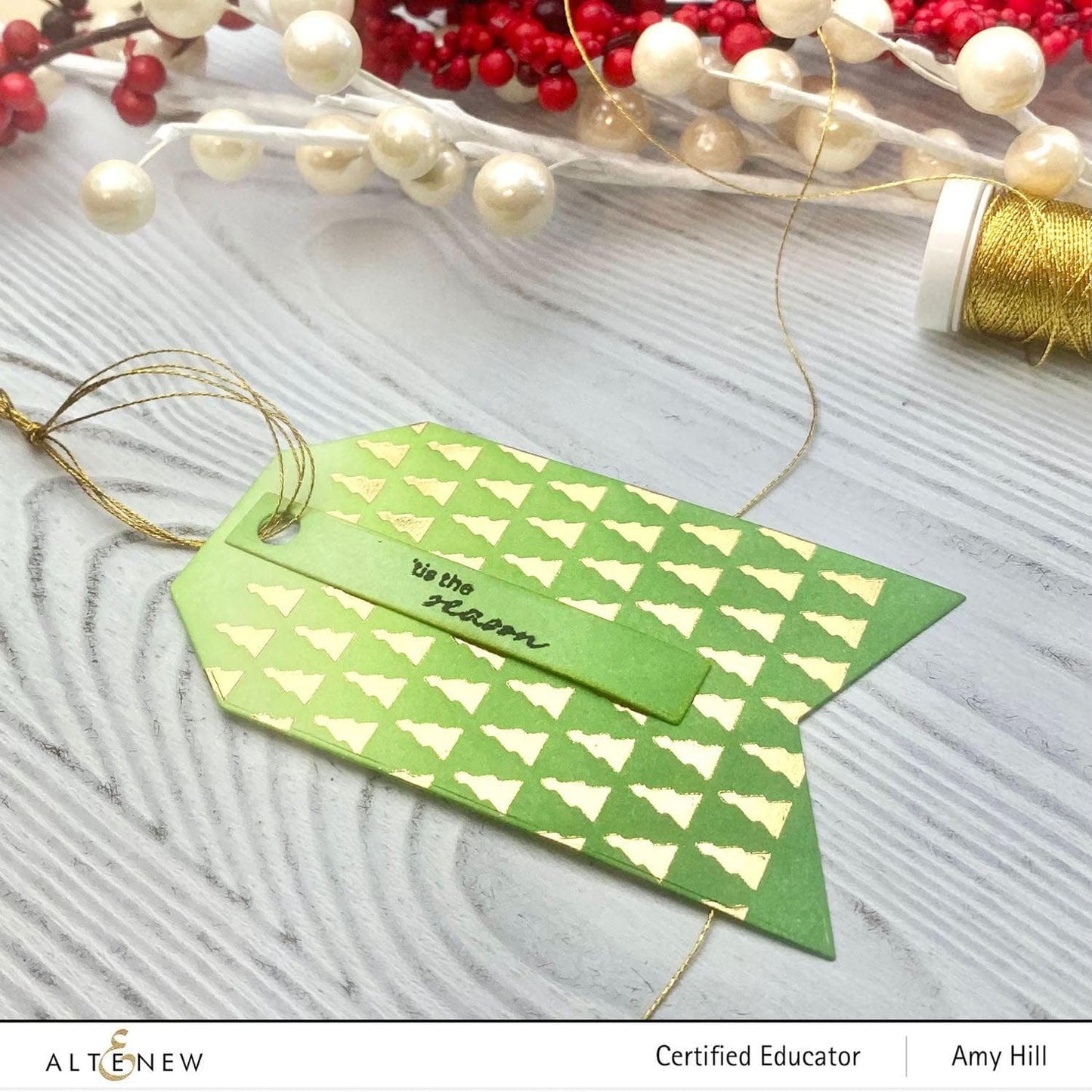 Tiny Festive Patterns Hot Foil Plate Set (4 in 1)