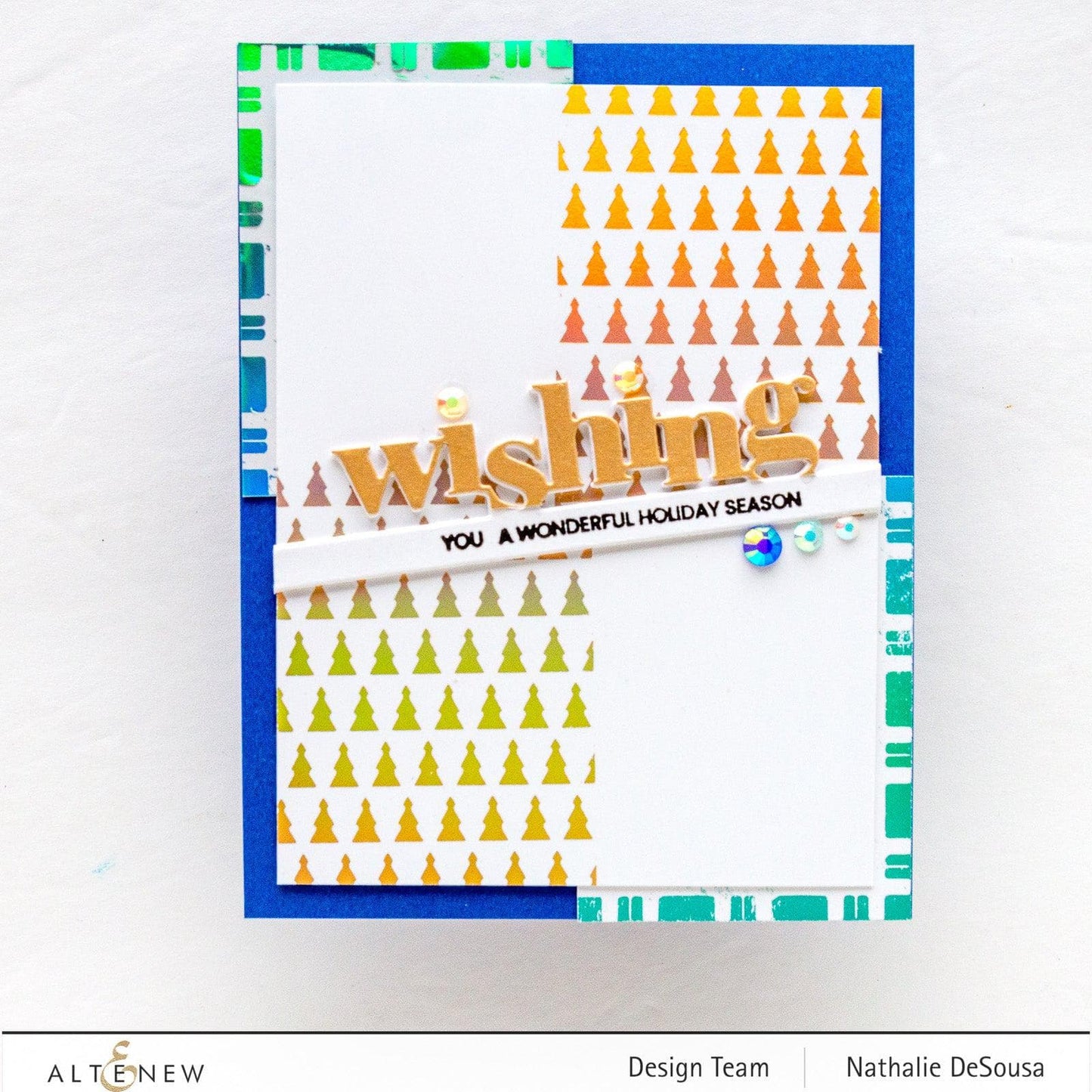 Tiny Festive Patterns Hot Foil Plate Set (4 in 1)
