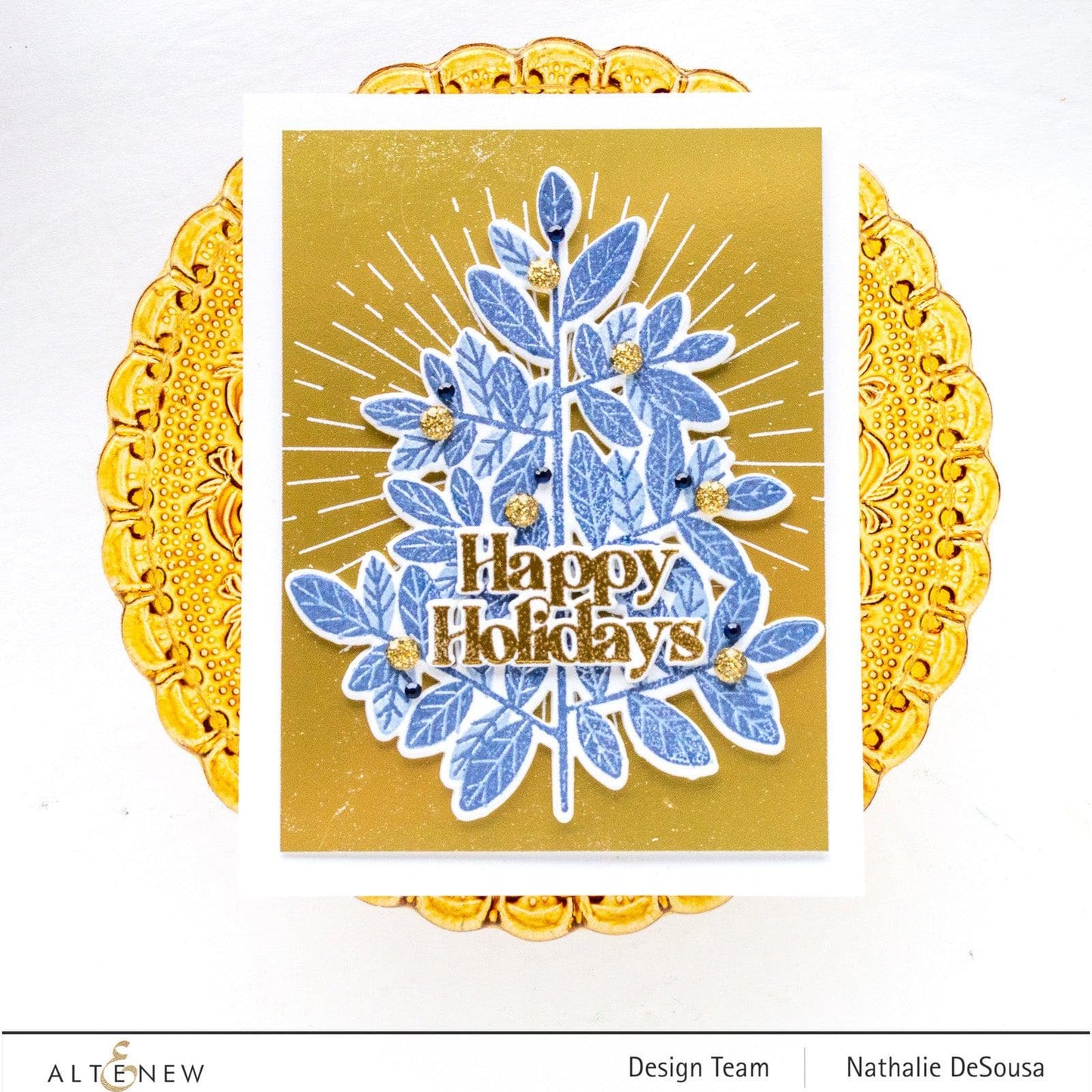 Tiny Festive Patterns Hot Foil Plate Set (4 in 1)